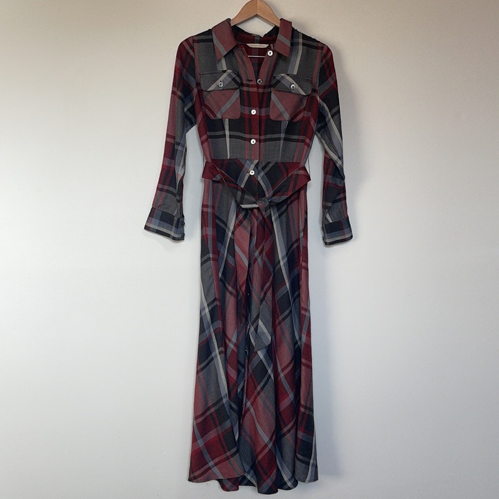 Tartan Plaid Midi Dress